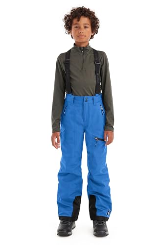 killtec Jungen Skihose mit abzippbarem Latz und Kantenschutz Boys Skihose 242, schwarz, 128, 43401-000 im Sale